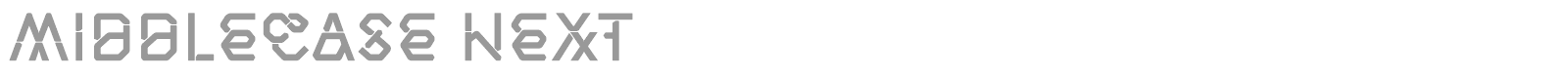 Middlecase Next font preview